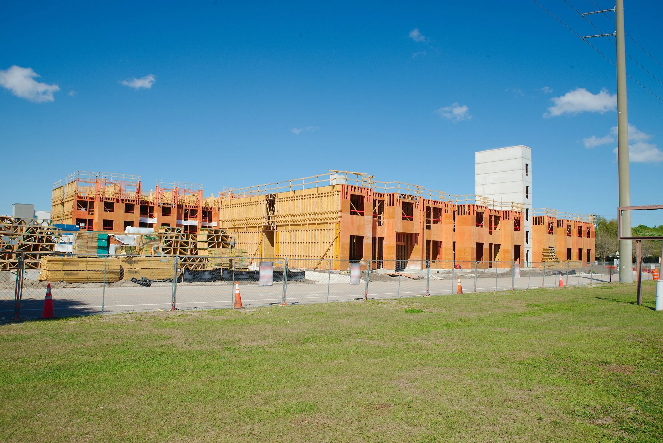 Residential basement construction site